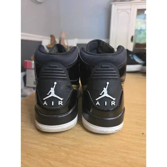 Size 8 - Jordan Legacy 312 Black Gold Patent 2018 AV3922-007 - Picture 4 of 8